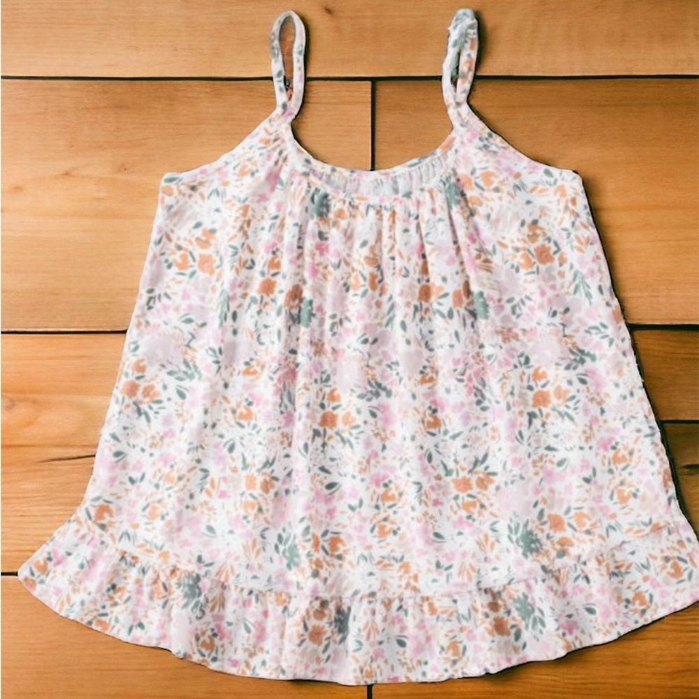 Floral Scoop Neck Tank Top - Pink - Picture 2 of 5